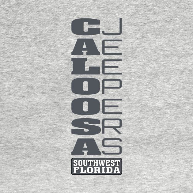 Charcoal Vertical Logo by Caloosa Jeepers 